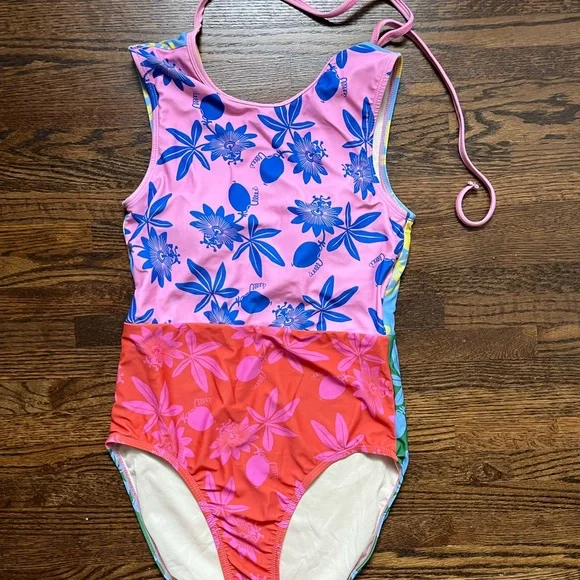 Lime Ricki x Lars Passionfruit High-Neck One Piece - Picture 4 of 6